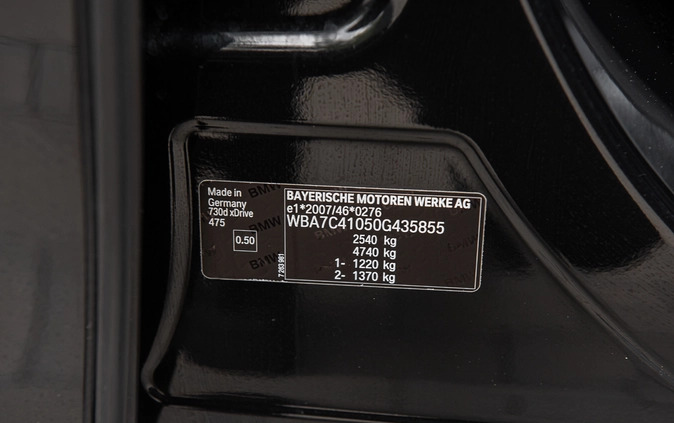 BMW Seria 7 cena 149000 przebieg: 255000, rok produkcji 2016 z Sejny małe 781